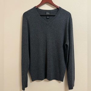 Jos. A. Bank Traveler’s Collection Men’s 100% Cashmere Gray Sweater(M)